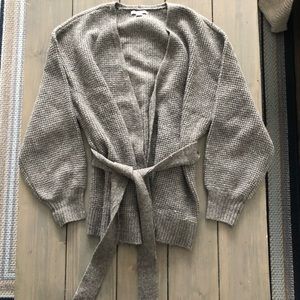 AE Waffle Belted Cardigan Size M